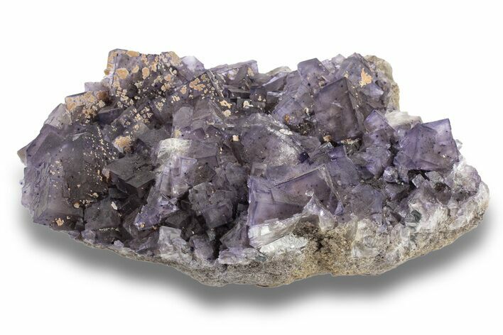Purple Cubic Fluorite Crystal Cluster - Cave-In-Rock #246730